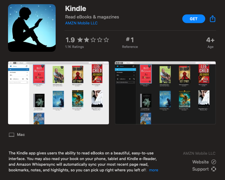 add books kindle for mac